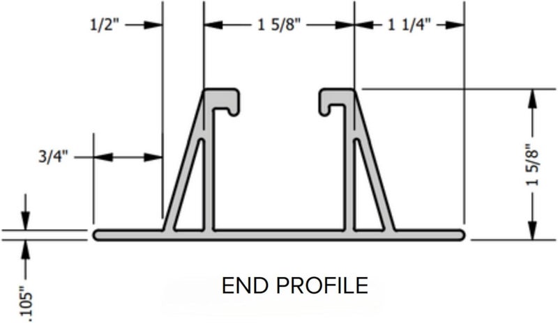 ROOFTOP SLEEPER SUPPORT Store VersaStrut - PVC Channel Strut for Wall, Ceiling & Rooftop - 36”x4”x1.625” - 3 lbs - Strong & Lightweight, Weather Resistant, Easy to Cut & Install - 36 Inch Length - Single - Image 3
